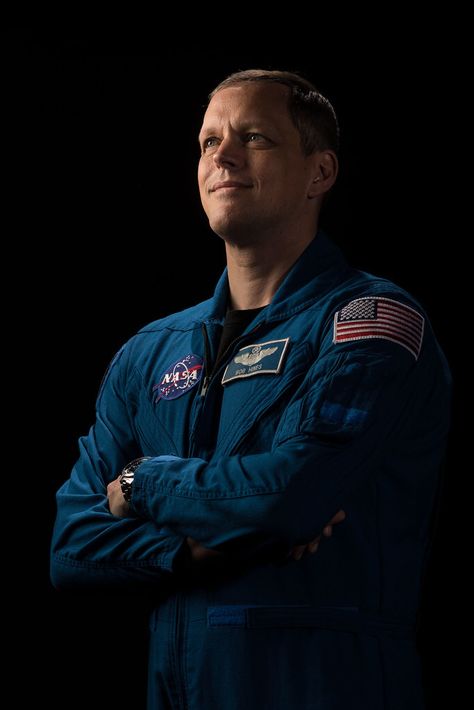 NASA astronaut and SpaceX Crew-4 Pilot Robert Hines Astronaut Photoshoot, Astronaut Portrait, Spinnin Records, Johnson Space Center, Spinnin' Records, Nasa Astronaut, Nasa Astronauts, Space Center, Portrait Images