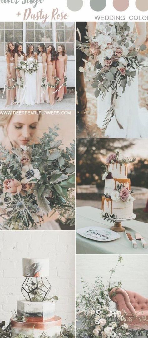 silver sage green and dusty rose moody neutral wedding color ideas #weddings #wedding #wedidngcolors #weddingideas #neutral #deerpearlflowers Sage Green Wedding Colors, Wedding Color Palettes, Wedding Color Ideas, Neutral Wedding Colors, Wedding Color Trends, Yosemite Wedding, Green Wedding Colors, Silver Sage, Dusty Rose Wedding