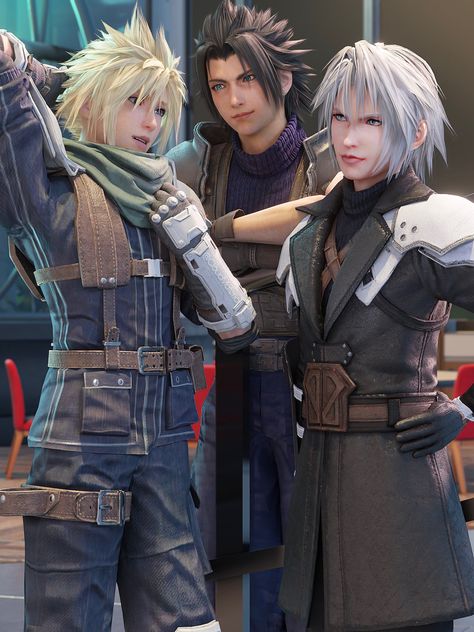 awww look at them so cute [credits: cloudmateria on twt.] Cute Sephiroth, Cloud Zack, Final Fantasy Xvii, Final Fantasy Funny, Final Fantasy Sephiroth, Zack Fair, Final Fantasy Cloud, Final Fantasy Vi, Final Fantasy Xii