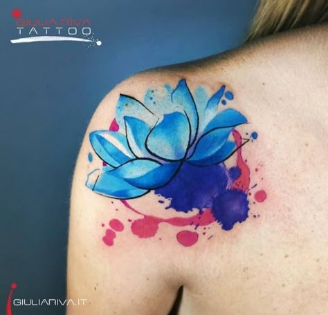 Mario Stencil, Watercolor Lotus Tattoo, Lotus Watercolor, Avengers Drawings, Fruit Tattoo, Coverup Tattoo, Watercolor Lotus, Flower Sleeve, Flower Tattoo Sleeve