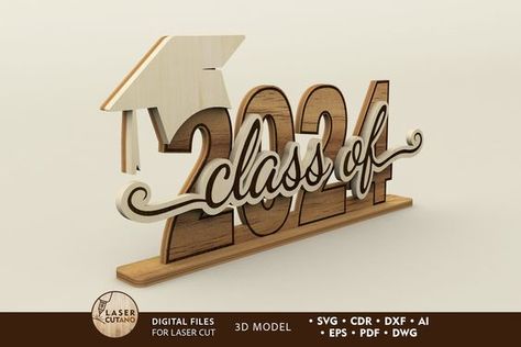 Laser cut files templates Graduation Laser Cut Ideas, Laser Products, Graduation Templates, Laser Design, Graduation Svg, Laser Files, Graduation Signs, 3d Modelle, Art Deco Patterns