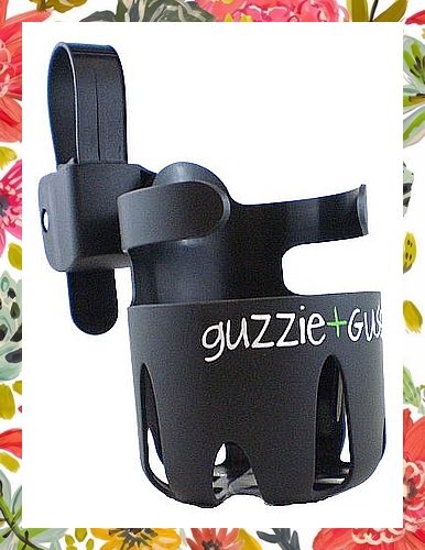 guzzie+Guss Universal Cup Holder, for Strollers, Wheelchairs, Mobility Walkers, Bikes, Camping Chairs. Easy, No Tool, Install Mobility Walkers, Stroller Cup Holder, Stroller Organizer, Jogging Stroller, Drink Containers, Black Baby, Camping Chairs, Baby Stroller, Sport Water Bottle