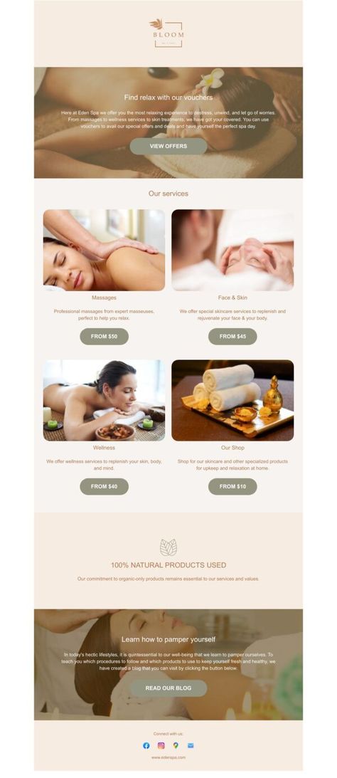 With PosterMyWall's Email Maker, you can customize design templates for Price List email marketing campaigns in minutes. Choose a design, edit, and publish directly from PosterMyWall. Pricelist Email Template 'Discounted Massage Packages' for Spa. Tags: wellness, email, template, voucher, spa, skincare, salon, price, list, health, discount, body, massage, beauty, Free Price List Email Templates Voucher Spa, Spa Background, Massage Prices, Med Spa Marketing, Massage Packages, Photoshop Shortcut, Magical Hands, Spa Skincare, Price List Design