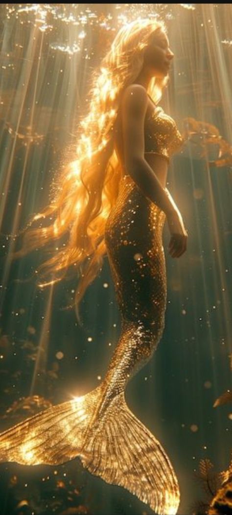 Autumn Mermaid, Gold Mermaid Tail, Gold Mermaid, Mermaid Tails, A Mermaid, Fallout, Real Life, Meditation, Mermaid