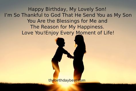 https://thebirthdaybest.com/birthday-wishes-for-son-from-mother/ Birthday Wishes For A Son From Mother, Birthday Wishes From Mother To Son, Happy Birthday Wishes To Son From Mother, Words To My Son On His Birthday, Bday Wishes For Son From Mother, Words For Son's Birthday, Mother Son Birthday Quotes, Happy Birthday My Son Quotes Love You, Birthday Wishes For Son From Mom Inspirational Quotes