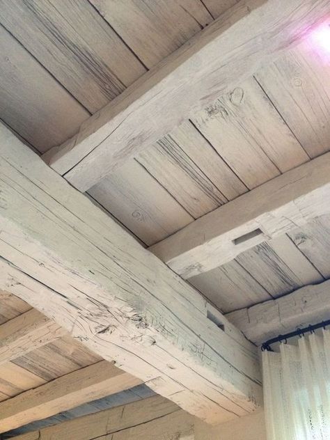 Lime wash: White Wash Cottage Interior, White Washing Wood Ceiling, White Painted Wood Ceiling Exposed Beams, Driftwood Beams Ceiling, Painted Timber Ceiling, Whitewashed Wood Ceiling, White Wash And Stain Wood, White Wash Wood Ceiling, Whitewash Wood Ceiling