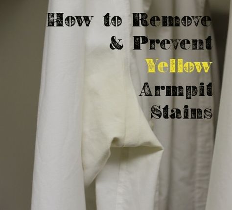 Yellow Armpit Stains, Remove Armpit Stains, Armpit Stains, Cleaning Painted Walls, Pit Stains, Art Of Manliness, Deep Cleaning Tips, Sweat Stains, Clean Dishwasher