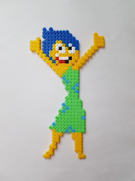 Nickelodeon Perler Beads, Inside Out 2 Perler Bead Patterns, Inside Out Perler Bead Patterns, Disney Patterns, Hama Disney, Beads Perler, Melt Beads Patterns, Easy Perler Beads Ideas, Perler Bead Templates