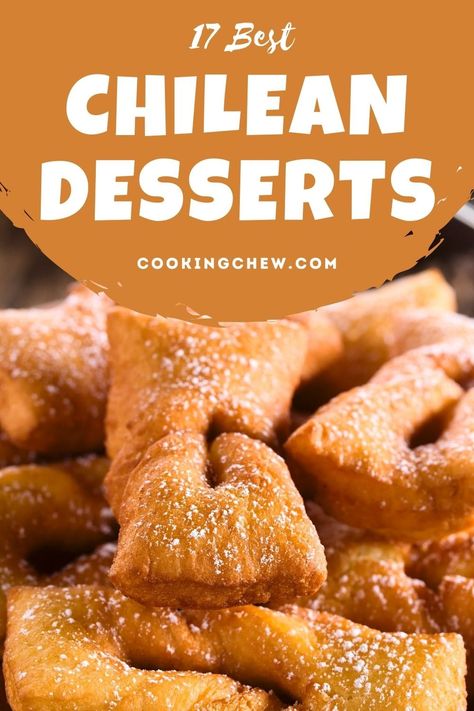 Are you looking for the best Chilean desserts? We've gathered up 17 desserts from Chile that will inspire you. The only question is which dessert recipe you will choose to make first. Let's begin! Recipes From Chile South America, Chilean Cookies, Chilean Bread Recipe, Chilean Desserts, Chilean Food, Southwest Recipes, Desserts Around The World, Meringue Desserts, South American Recipes