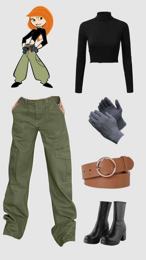 #kimpossible Character Halloween Costumes, Pretty Halloween Costumes, Character Inspired Outfits, Disney Inspired Outfits, Halloween Costume Outfits, Kim Possible, Disney Costumes, Cute Halloween Costumes, Disney Inspired