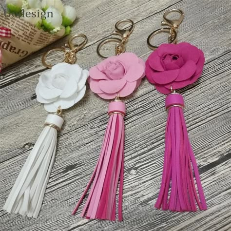 DIY leather tassel