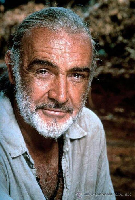 World Beard Day! #Sean Connery Medicine Man, Older Man, 얼굴 그리기, Classic Movie Stars, Actrices Hollywood, Sean Connery, 인물 사진, Famous Faces, Grey Hair