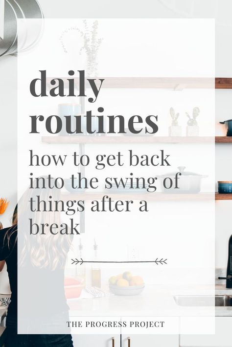 Why does it feel so good to “get back into the swing of things” after a long holiday or break? It’s partly because we thrive off our routines & structure, but also because it feels so good to “move forward” after taking a step back and resting. Whether you’re starting to get back into a routine after the holidays, vacation or a long break you’ve had, we want you to use that momentum you now have to set yourself up for greater possibilities. How To Get Back Into A Routine, Adulting Tips, Creating Habits, Adulting 101, Mindset Growth, Routine Ideas, Routine Tips, Ambitious Women, New Possibilities