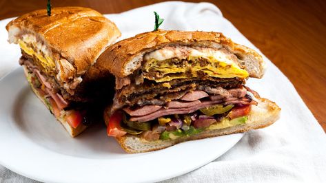 Cuba Sandwich, Pork Tortas Sandwich, Mexican Tortas Sandwich Recipes, Steak Tortas Sandwich Mexican, Mexican Tortas Recipe, Mexican Tortas, Columbia Restaurant Cuban Sandwich, Mexican Sandwich, Torta Recipe