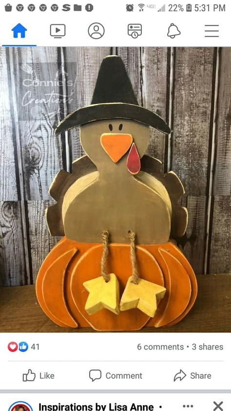 Thanksgiving Wood Crafts, Wood Project Plans, Critter Sitters, Fall Displays, Thanksgiving Home Decorations, Fall Wood Crafts, Wood Projects Plans, Door Hangers Diy, Turkey Crafts