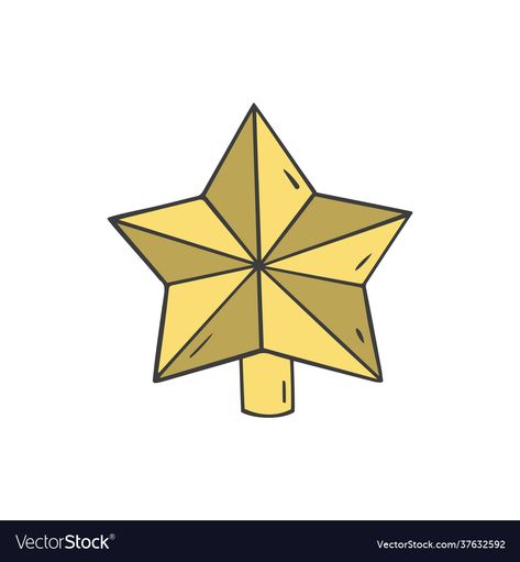 Christmas Tree Star Drawing, Christmas Star Drawing, Christmas Star Illustration, Christmas Tree Star Topper, Construction Paper Crafts, Christmas Star Decorations, Star Illustration, Christmas Tree Star, Sketch Style