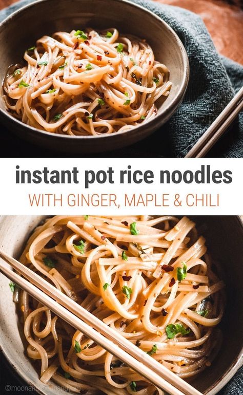 Instant Pot Noodles, Homemade Noodles For Soup, Maple Chili, Chili Dressing, Instant Pot Rice, Pressure Cooking Recipes, Vegan Instant Pot Recipes, Pot Noodle, Spicy Ramen