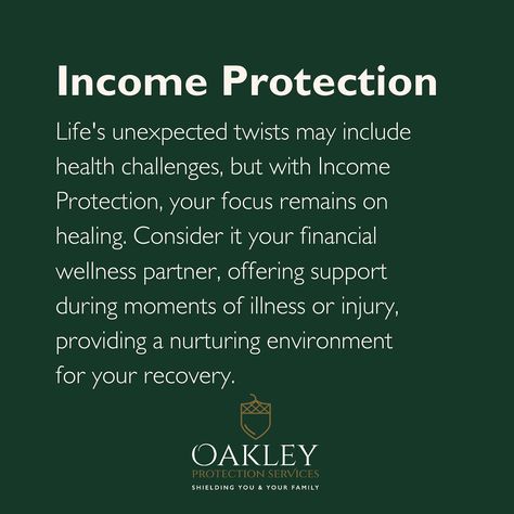 Life’s unexpected twists may include health challenges, but with Income Protection, your focus remains on healing. Consider it your financial wellness partner, offering support during moments of illness or injury, and providing a nurturing environment for your recovery. 📞 07763615364 📧 tanya@oakleyprotection.co.uk Oakley Protection Services (988482) is an Appointed Representative of Kensington Insurance Brokers (445714) who are Authorised and Regulated by the Financial Conduct Authority. #... Income Protection, Health Challenges, Life Cover, Insurance Broker, Financial Wellness, Health Challenge, Peace Of Mind, Insurance, Healing