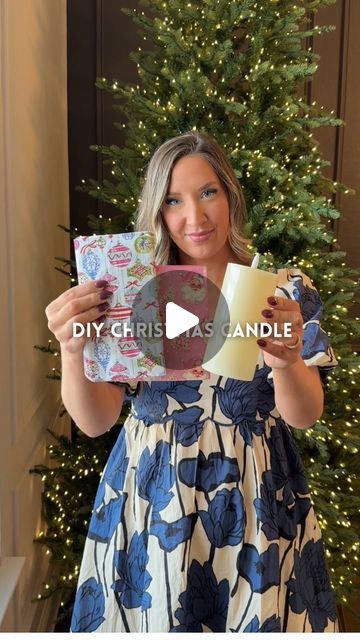 Kristin Miller | Creator | Dallas, TX on Instagram: "Candle decor hack for christmas🎅🏼🎄Comment “glow” to get all the supplies + my favorite mini iron sent straight to your DMs! I’m always amazed at how easy it is to transfer a paper napkin and make it a customized candle! I used @domesticallyblissful method but used a LED candle! Save this video & share with someone you want to make these with🎄 • WHAT YOU NEED: • pillar candles or LED real wax candles • paper napkins • parchment paper • iron • DIRECTIONS: 1. Open up your napkin and cut it to fit your candle. Wrap it around pattern-side facing out and then wrap parchment paper around it and secure with tape. 2. Take an iron on low setting and glide around the entire candle. Remove parchment paper and touch up any spots missed. 3. Now yo Napkin Candles, Tissue Paper Candles, Customized Candle, Wax Candles Diy, Paper Candle, Tissue Paper Wrapping, Diy Wax, Diy Napkins, Mini Iron