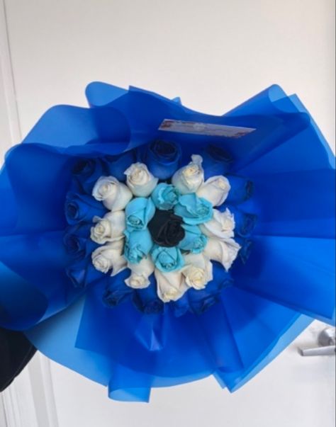 Evil Eye Bouquet of Roses Evil Eye Flowers, Eye Flower, 18th Birthday Decorations, Ribbon Flowers Diy, Ribbon Bouquet, Bouquet Of Roses, Flower Gift Ideas, 22nd Birthday, Luxury Flowers