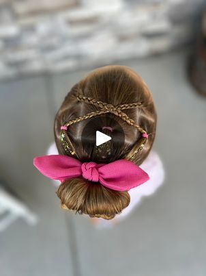 Bun Hairstyles For Ballet, Girls Bun Hairstyles Kids, Hairstyles For Toddler Girls Easy, Hairstyle For School, Cute Bun, Cute Bun Hairstyles, Easy Toddler Hairstyles, Olive Hair, Cute Buns