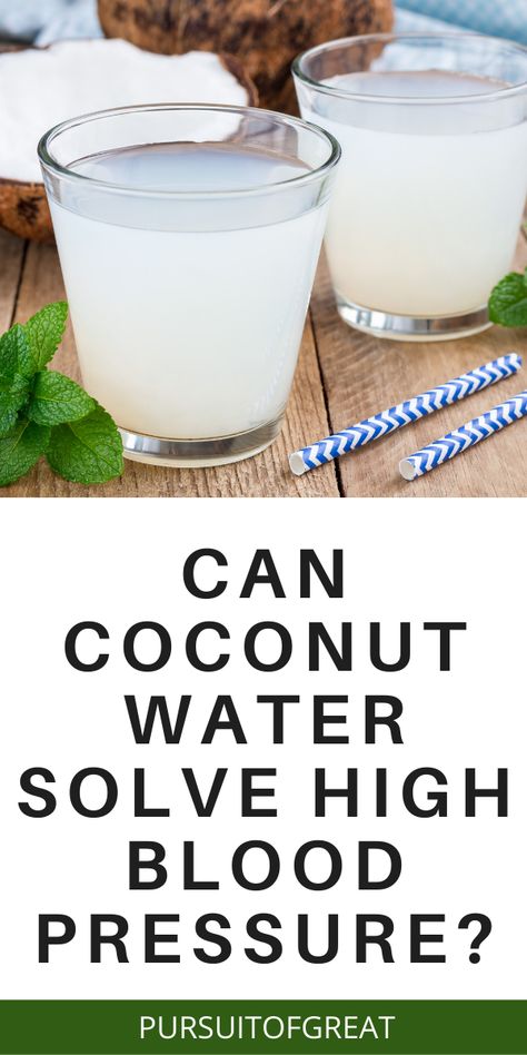 Should a high blood pressure diet include coconut water? Coconut water has great benefits for your health, but does science show it should be part of a high blood pressure diet? The list of coconut water benefits in terms of being healthy and eating healthy is long, but what does the science say about its ability to potentially help lower blood pressure? Click the pin to learn more! Here's to your healthy eating! Food That Lowers Blood Pressure, Herbal Remedies For High Blood Pressure, How To Lower Blood Pressure Quickly, High Bp Diet, How To Lower Blood Pressure, High Blood Pressure Remedies Lowering, Diet To Lower Blood Pressure, High Blood Pressure Diet Plan, Lower Blood Pressure Diet