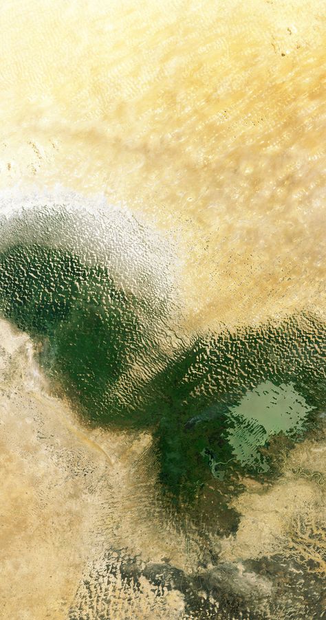 This Landsat-8 image from 4 July 2014 shows Lake Chad in West Africa’s Sahel region – a transition zone between the Sahara Desert to the north and savannahs and woodlands to the south. - Credits: USGS/ESA Savannah Desert, Aerial Views Landscape, Lake Chad, Aerial Photography Drone, Earth Photos, View Landscape, Artistic Images, Earth From Space, Take Better Photos