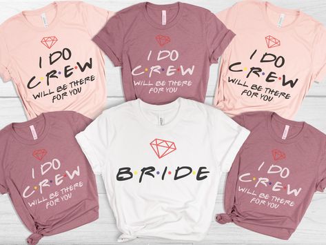 Nyc Girls Trip, Friends Bachelorette, I Do Crew, Bachelorette Tshirts, Bridal Theme, Friends Bridal, Bachelorette Shirt, Nyc Girl, Anniversary Shirt