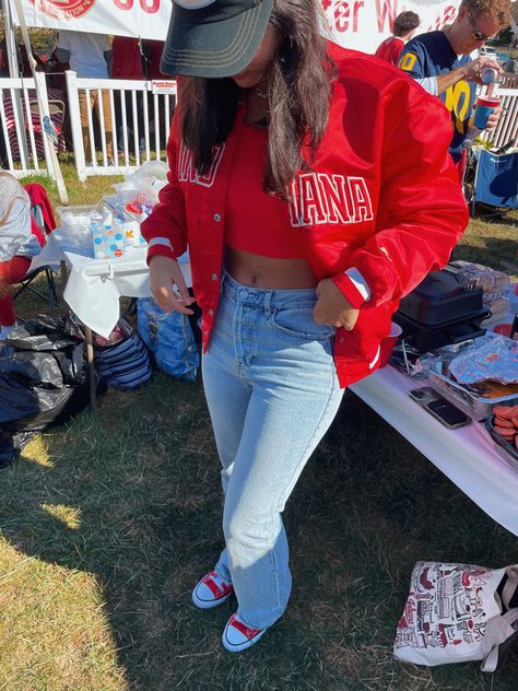 Indiana University Tailgate Outfit, Iu Tailgate Outfit, Iu Game Day Outfit, Indiana University Game Day Outfit, Iu Clothes, College Gameday Outfits, College Clothes, Gameday Outfits, College Gameday