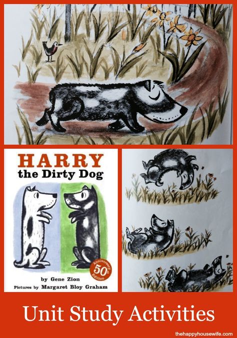 Harry the Dirty Dog: 31 Days of Read-Alouds | The Happy Housewife Free Dog Coloring Pages, Harry The Dirty Dog, Dog Classroom, Kids Colouring Pages, Alphabet Lesson Plans, Story Circle, Abc Centers, Kids Colouring, Happy Housewife