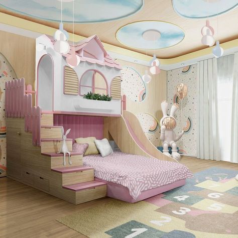 CIRCU | MAGICAL FURNITURE on Instagram Playhouse Bed, Circu Magical Furniture, Magical Furniture, India Home Decor, Room Book, Kids Room Inspiration, Indian Homes, Pink Bedroom, World Of Interiors