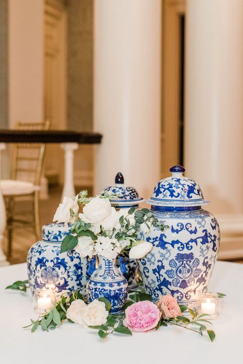 Houston Tx Photography, Chinoiserie Party, Blue Willow Wedding, Altar Flowers Wedding, Chinoiserie Wedding, Blue And White Chinoiserie, Wedding Altars, Pink Garden, Bride Getting Ready