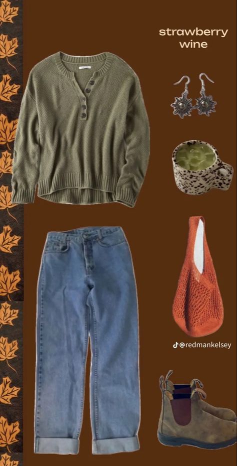 Granola Outfits, Strawberry Wine, Earthy Outfits, Mode Boho, 여자 패션, Outfit Inspo Fall, Mode Inspiration, Dream Clothes, Fall Winter Outfits