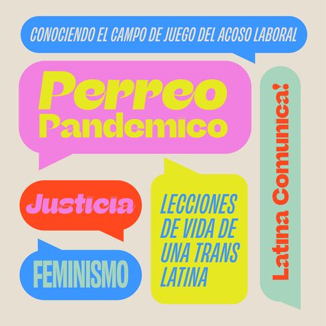 Bold Campaign Design, Speech Bubble Graphic Design, Bold Branding Color Palette, Bright Bold Branding, Bright Color Branding, Latina Branding, Feminist Branding, Speech Bubble Logo, Speech Logo