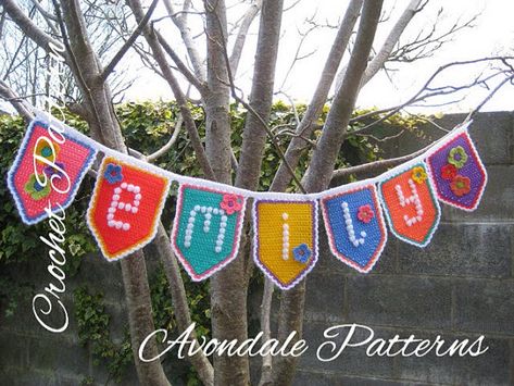 Crochet Pattern Alphabet Bunting Garland INSTANT DOWNLOAD PDF, uk and us versions No32 personalised, name, diy, design your own, any name Alphabet Bunting, Crochet Bunting Pattern, Crochet Letters Pattern, Bunting Pattern, Crochet Alphabet, Crochet Letters, Crochet Coffee Cozy, Crochet Bunting, Personalised Bunting