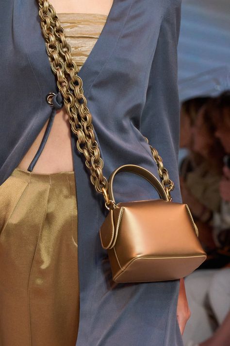 Giorgio Armani Spring 2024 Ready-to-Wear Fashion Show | Vogue Edgy Bags, Fall Tote, My Style Bags, Armani Collection, Armani Women, Antonio Marras, Satin Bags, Milano Fashion Week, Ermanno Scervino