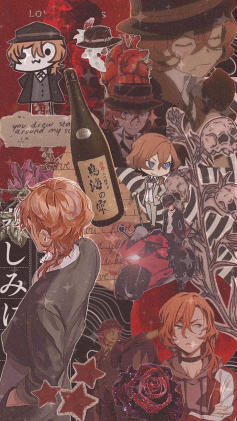 Wife appreciation post!! #wallpaper #chuuya #chuuyanakahara #nakaharachuuya #bungostraydogs #bungoustraydogs #red #redaesthetic #slay Chuuya Wallpaper, Post Wallpaper, Bungou Stray Dogs Wallpaper, Ocean Blue Eyes, Chuuya Nakahara, Dog Wallpaper, Art Drawings Sketches Creative, Appreciation Post, Bongou Stray Dogs