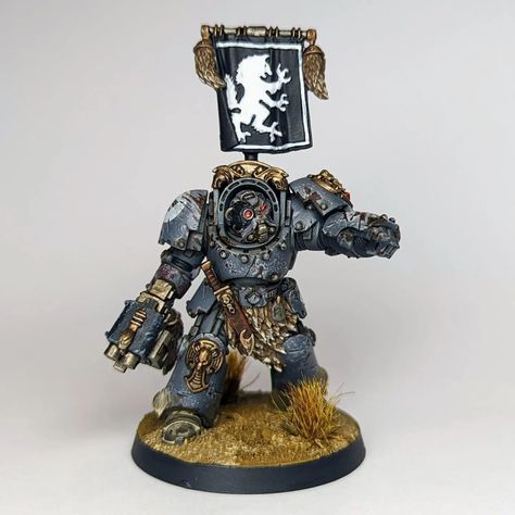 Pete Whitlam (@upplander) • Instagram photos and videos Space Wolves Terminators, 40k Space Wolves, Space Wolves Conversion, Heresy Space Wolves, Space Wolf Primaris, Wolf Knight, Warhammer Space Wolves, Warhammer 40k Space Wolves, Wolf Stuff