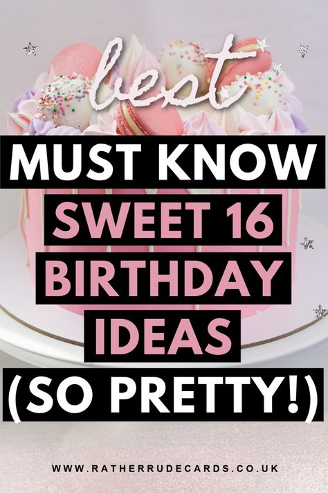 DIY creative sweet 16th birthday party ideas for girls Sweet 16 Birthday Cupcake Ideas, Candy Bar Ideas Birthday Sweet 16, Sweets Centerpiece Ideas, Sweet Sixteen Snacks, Birthday Decor Sweet 16, Sweet 16 Bash Party Ideas, Sweet 16 Birthday Party Food Ideas, Birthday Party Ideas For Sweet 16, Sweet 16 Family Party Ideas