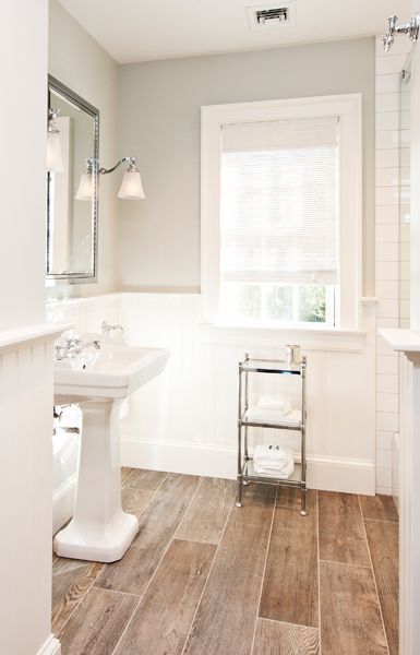 bathroom Makeover Kamar Mandi, Colonial Farmhouse, Bad Inspiration, Pedestal Sink, Upstairs Bathrooms, Bath Room, Bathroom Renos, Bathroom Remodel Master, Bath Remodel