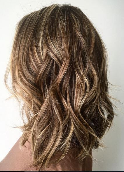 Brunette Textured Lob Medium Hairstyles, Long Bob Hairstyles, Blonde Pixie, Shoulder Length Hair, Great Hair, Layered Hair, Blonde Highlights, Gorgeous Hair, Balayage Hair