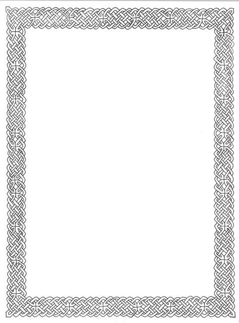 Celtic Knot Work Frame Celtic Frames And Borders, Page Borders Design, Page Borders, Decorative Borders, Border Design, Celtic Knot, Borders, Cricut, Frame