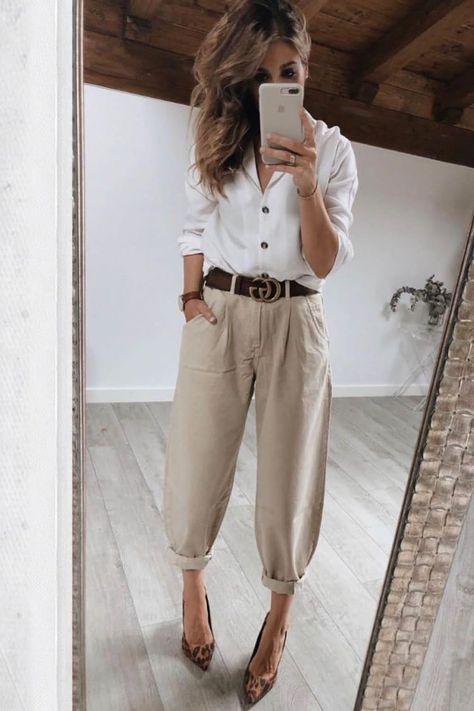 Minimalist Moda, Slouchy Pants, Mode Casual, Mode Inspo, 가을 패션, Mode Inspiration, Office Outfits, Work Fashion, Outfits Casuales