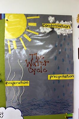 Simply Second Grade: weather Water Cycle Art, Water Cycle Project, Grade 2 Science, Science Experience, Cycle Art, Science Posters, Second Grade Science, The Water Cycle, 1st Grade Science