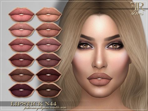 Sims 4 Black Hair, The Sims 4 Skin, Makeup Cc, Sims 4 Download, Sims 4 Cc Makeup, Women Lipstick, Sims 4 Dresses, The Sims 4 Download, Sims4 Clothes