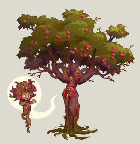 ArtStation - Tree Mothers and Plant Babies, Moniek Schilder Human Tree, Tree Monster, Alien Plants, Fantasy Tree, Hollow Art, Fantasy Collection, Fantasy Races, Happy New Year Everyone, Modern Fantasy