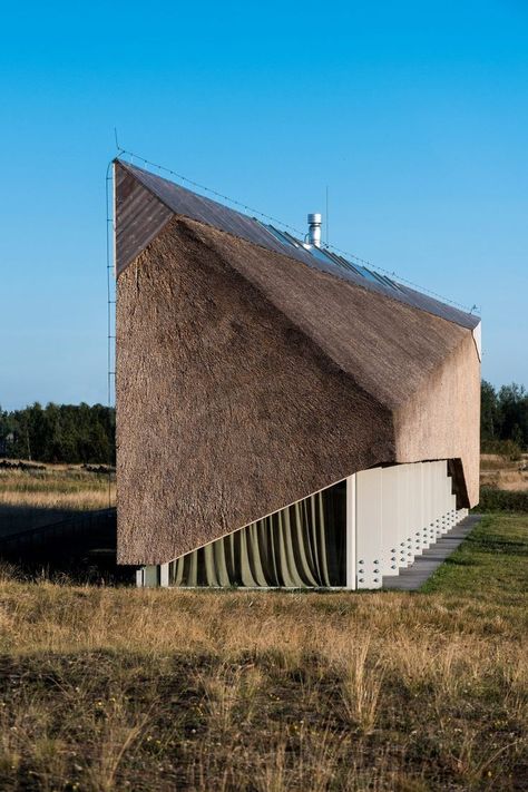 Dune House, Dunes House, Thatched House, Facade Material, Seaside House, Roof Architecture, Vernacular Architecture, Thatched Roof, Steel Buildings