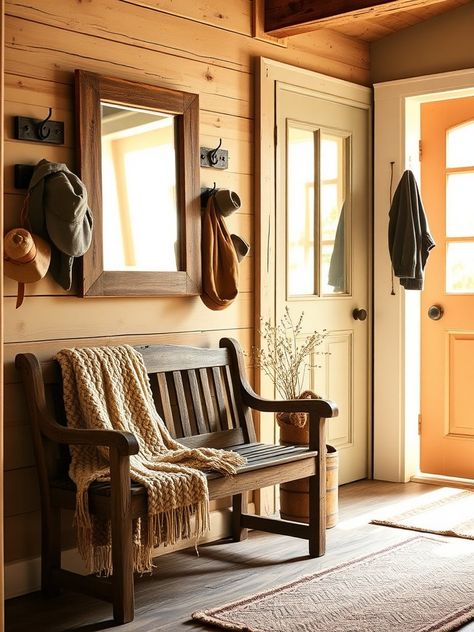 Log Home Front Door, Door Kitchen Ideas, Craftsman Entry, Rustic Craftsman, Home Front Door, Rustic Entryway, Wooden Cottage, Tool Room, Door Kitchen