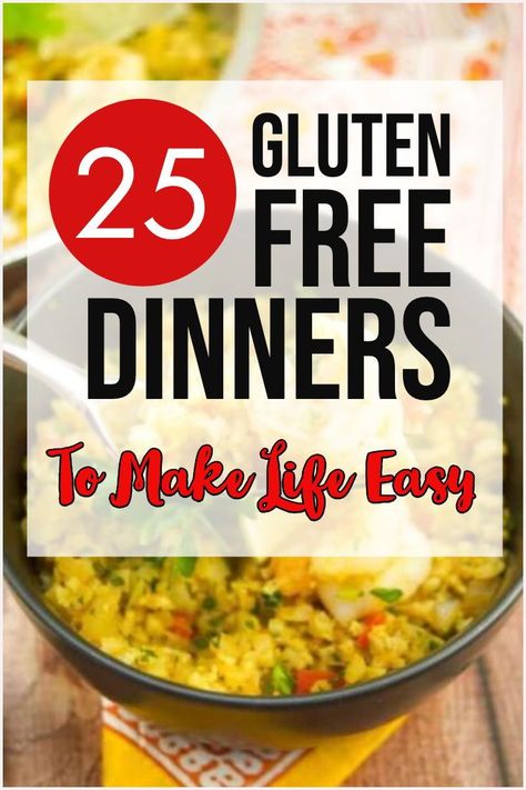 Dinners Gluten Free, Quick And Easy Weeknight Dinners, Gluten Free Dairy Free Dinner, Gluten Free Dinners, Gf Dinner, Gluten Free Dinner Easy, Gluten Free Main Dishes, Dairy Free Dinner, Going Gluten Free