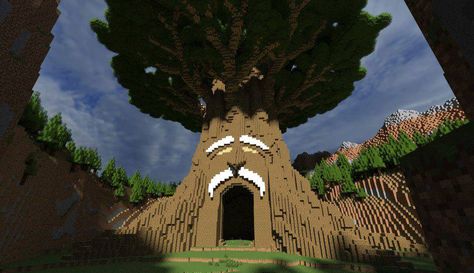 Deku / Mojo tree | #Zelda minecraft Legend Of Zelda Minecraft Builds, Zelda Minecraft Builds, Legend Of Zelda Minecraft, Garden Ideas Minecraft, Minecraft Zelda, Builds In Minecraft, Tree Minecraft, Minecraft Marvel, Minecraft Build Ideas